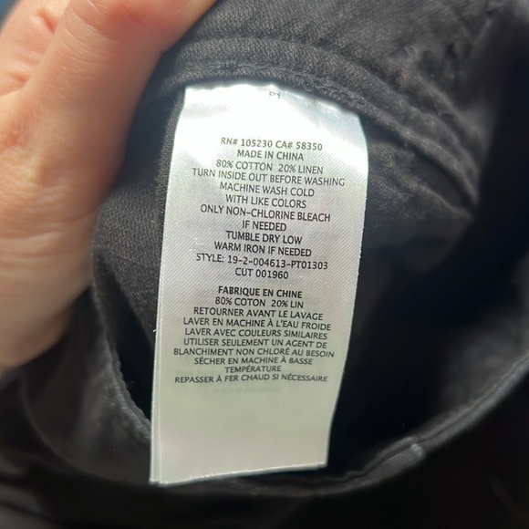 Current/Elliott | NWT Black Relaxed Army Pants - Picture 6 of 6